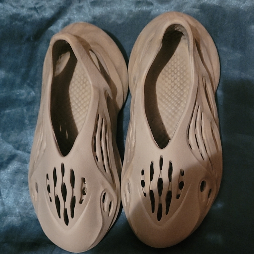 adidas Cream Slip-On Mules